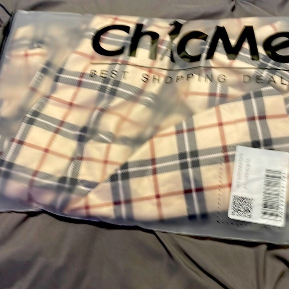 High waist Plaid wide Leg pants - Picture 3 of 7